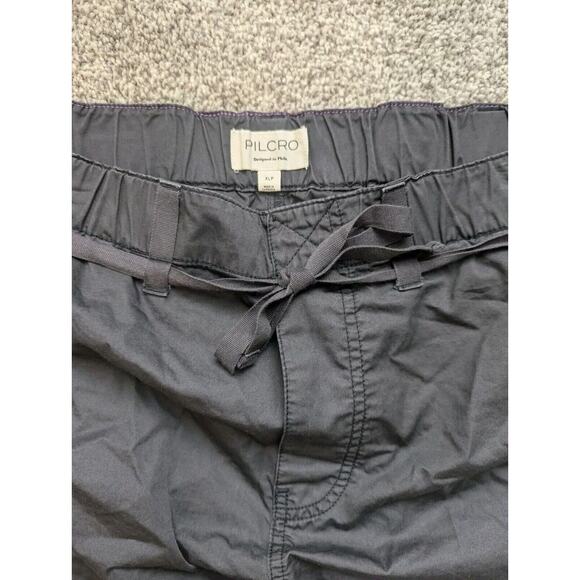 Pilcro Balloon Pants Womens XL Petite Gray Parachute Cargo Gorpcore Wide Leg - Picture 3 of 8